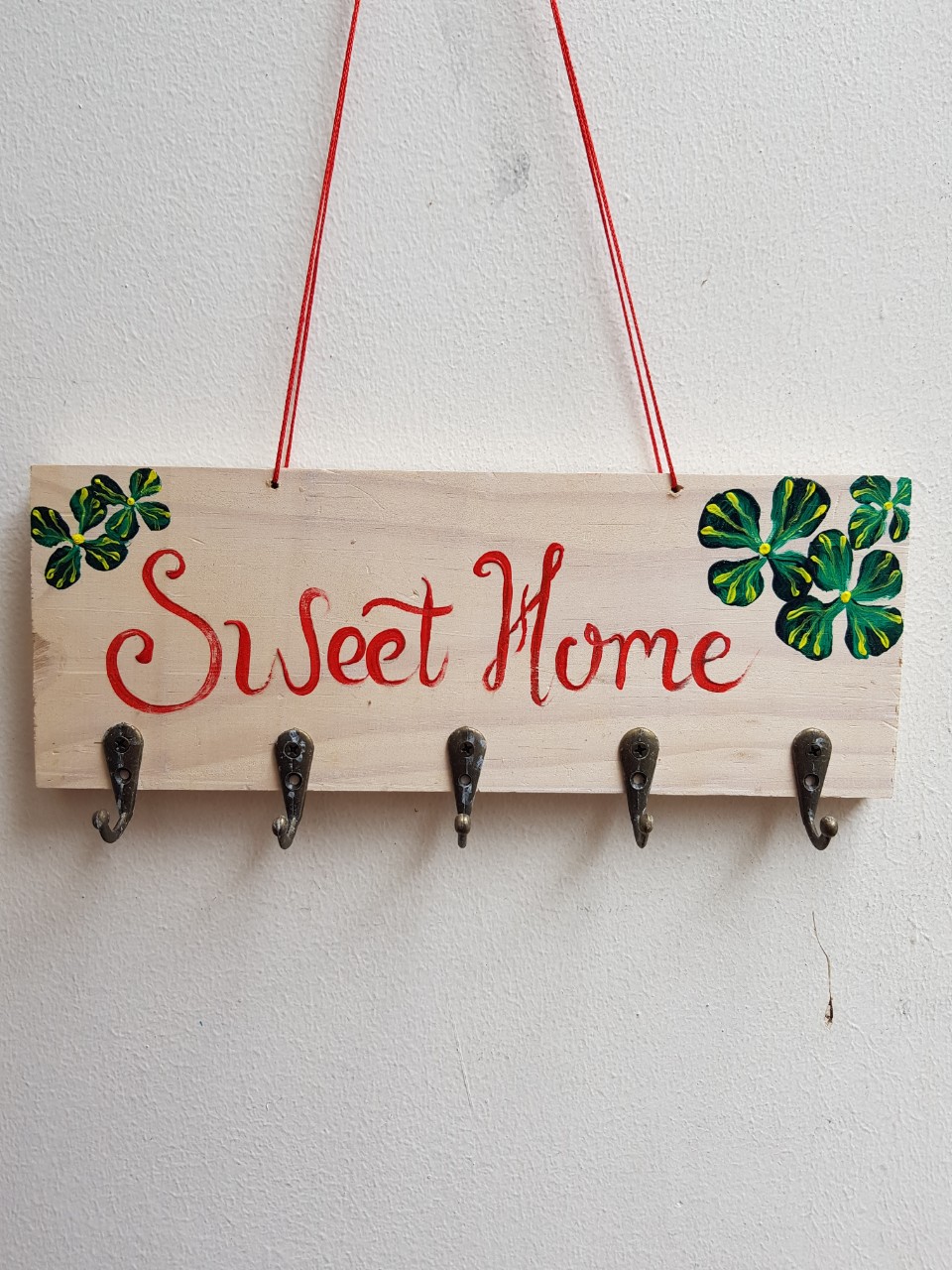 Bảng gỗ treo chìa khóa - Bảng gỗ chữ Sweet Home handmade xinh xắn, phụ kiện trang trí nhà cửa, món quà ý nghĩa dành tặng bạn bè, người thân. Giao hoa văn ngẫu nhiên từ HCM