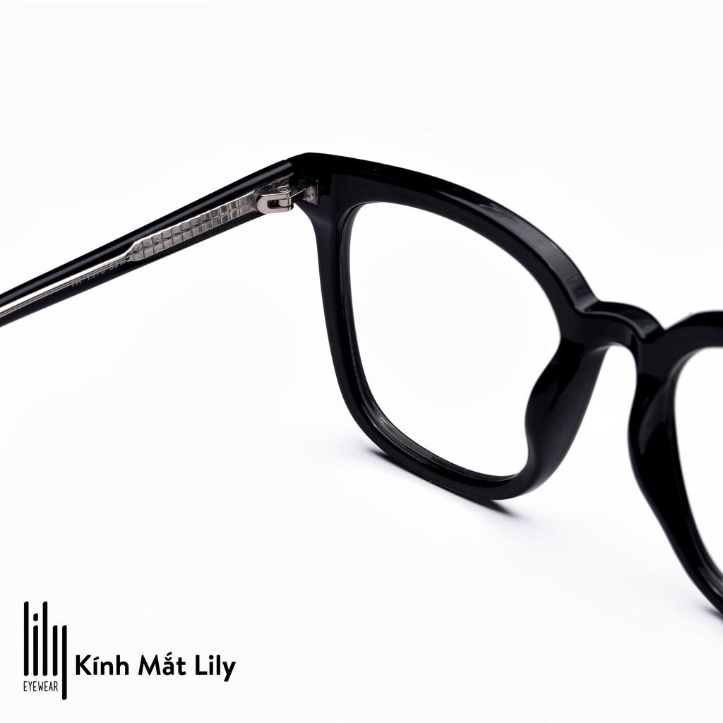 Gọng kính nam nữ LILYEYEWEAR mắt kính vuông to dễ đeo chất liệu dày dặn màu sắc thời trang 1979