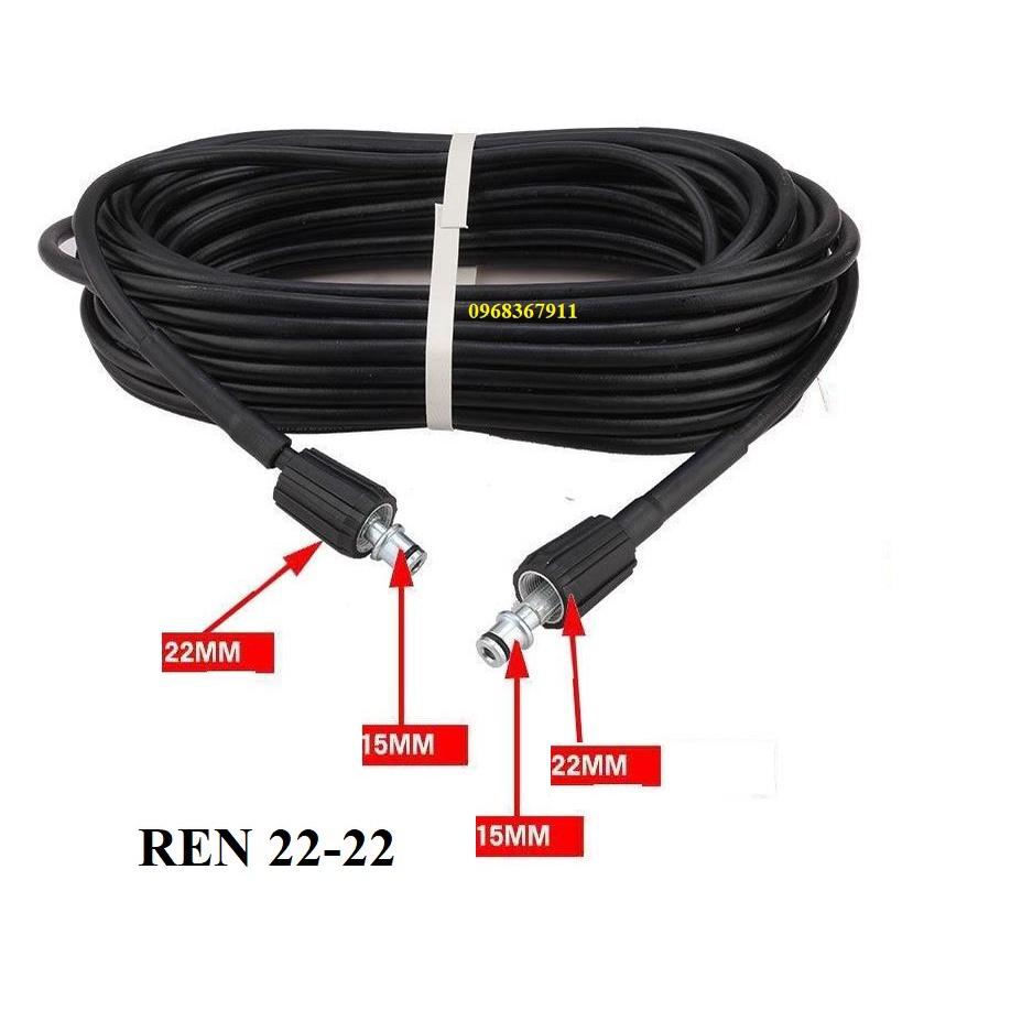 Dây máy rửa xe 10m, 15m ,20m lõi thép đen áp lực cao