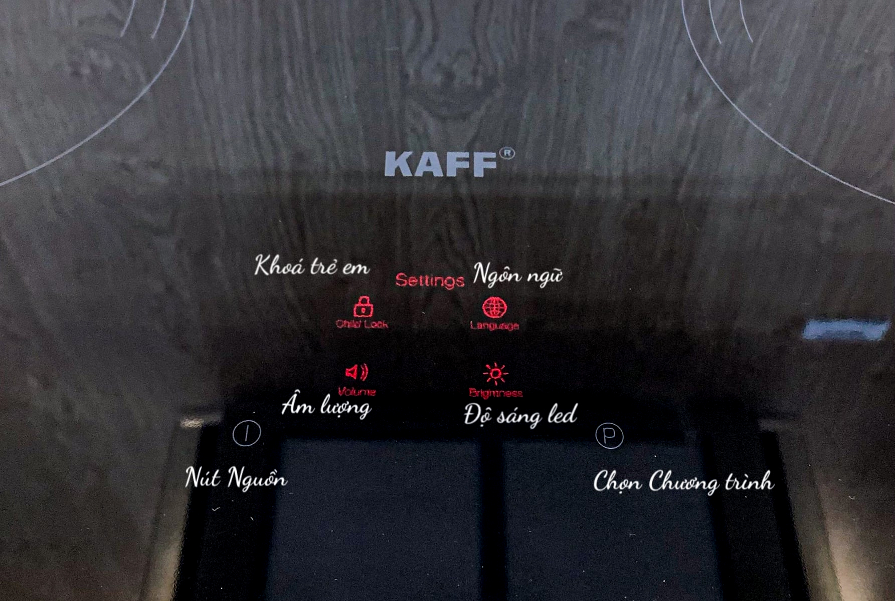 Bếp âm từ đôi nhập khẩu Germany KAFF KF-LCD2IG - Hàng Chính Hãng