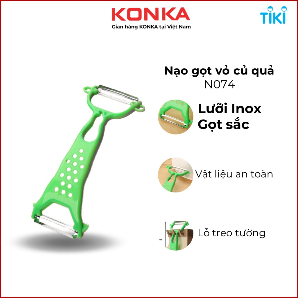 Nạo rau củ đang năng, gọt vỏ củ quả giá rẻ, lưỡi inox sắc, vật liệu an toàn N034.