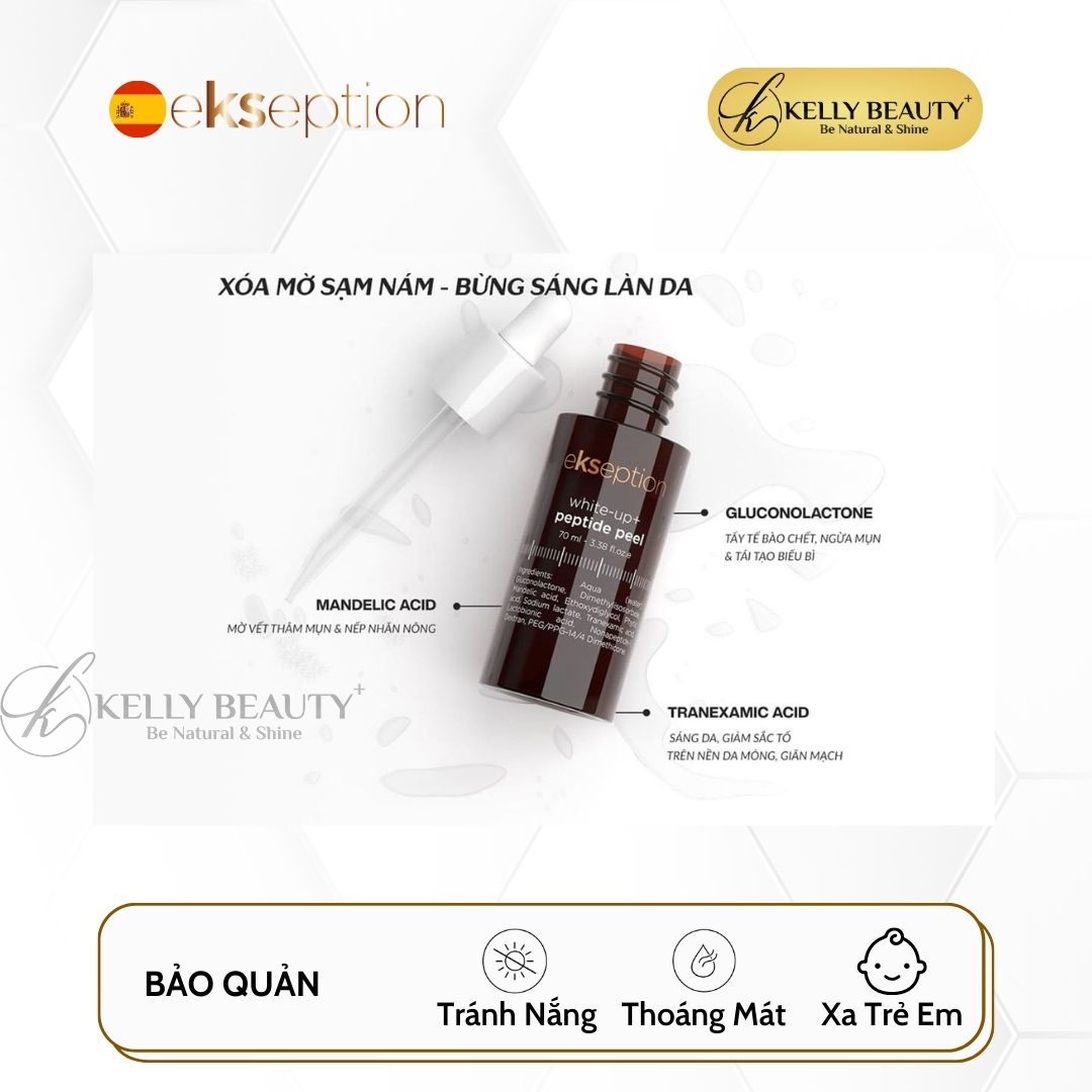 ekseption White-Up Peptide Peel - Sáng Da, Mờ Thâm Nám; Trẻ Hóa Đều Màu Da - Kelly Beauty