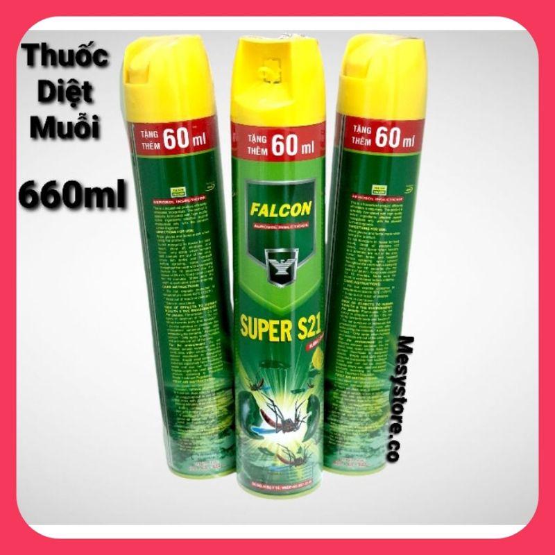 BìnhThuốc Xịt Muỗi Falcon Aerosol Insecticide Super S21 Hương Chanh Dễ Chịu