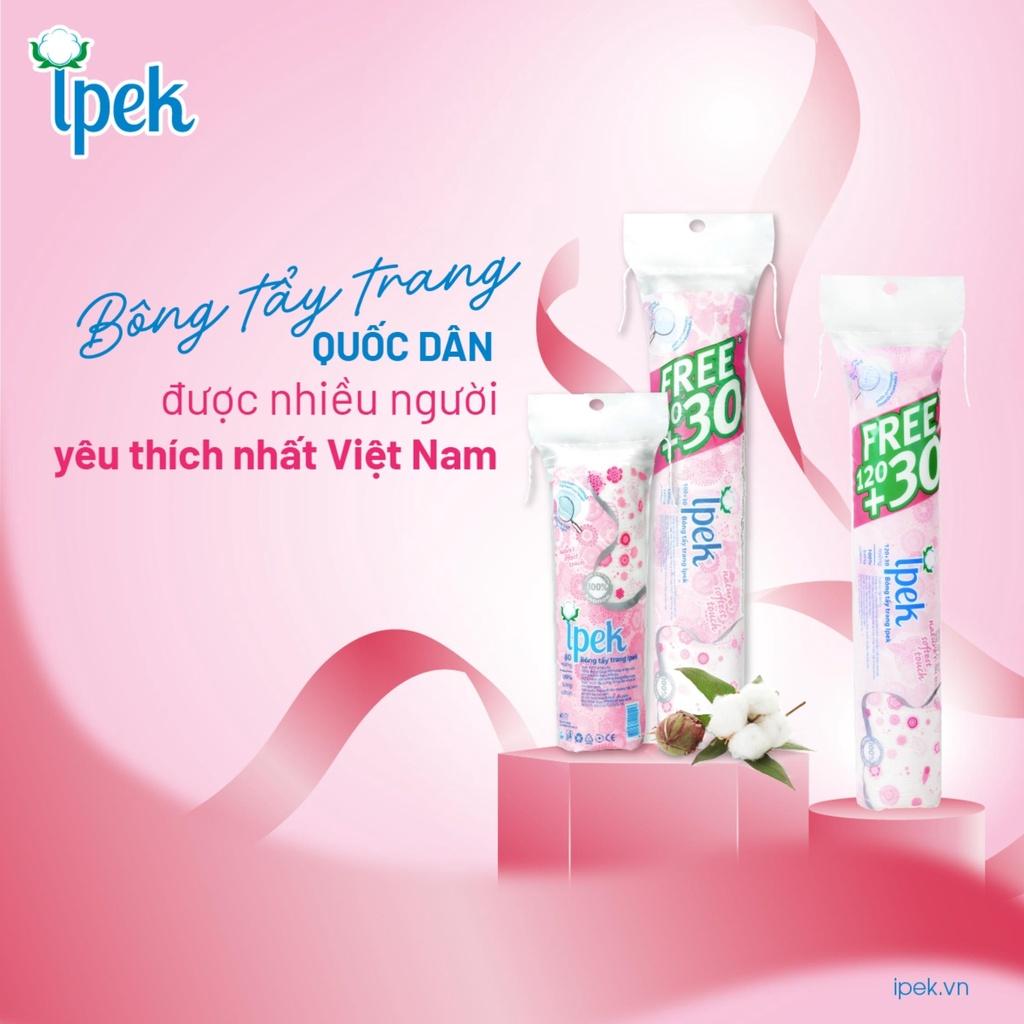 Bông Tẩy Trang Ipek Klasik 100% Cotton Pads Thổ Nhĩ Kỳ (80/130/150 Miếng)