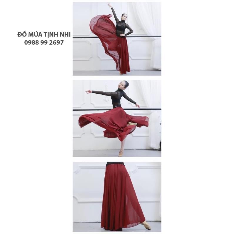 Váy múa cổ trang 720 độ | Váy múa đương đại CV10 - Đồ Múa Tịnh Nhi