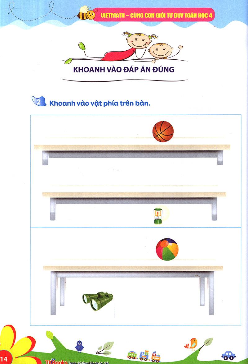Viethmath - Cùng Con Giỏi Tư Duy Toán Học Tập 4 (Tái Bản 2020)