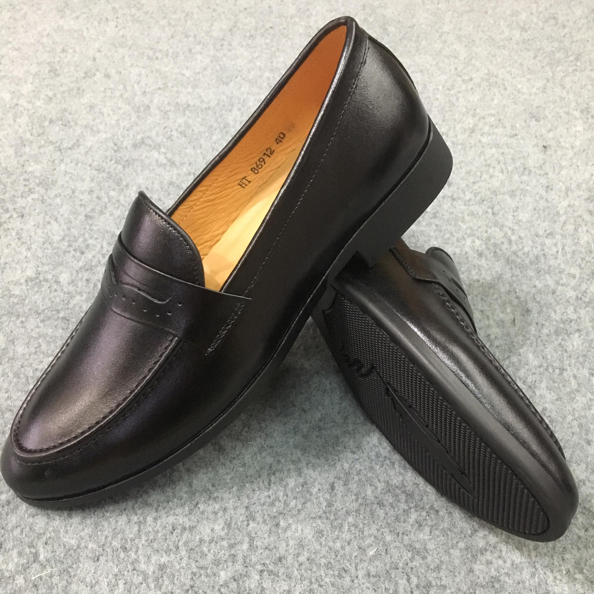 Giày da nam lười HT 86912