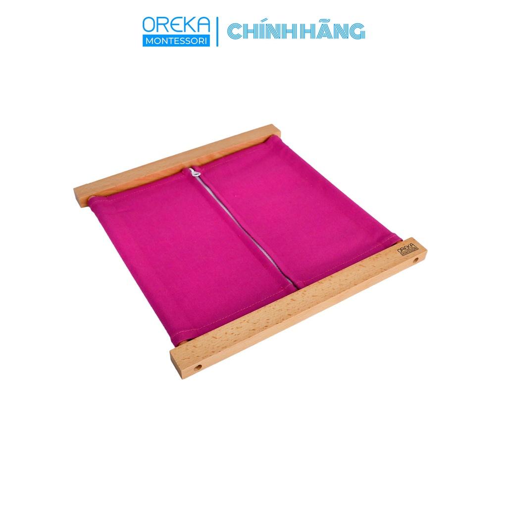 Đồ chơi trẻ em Oreka Montessori Khung vải: Khóa kéo - 0220800