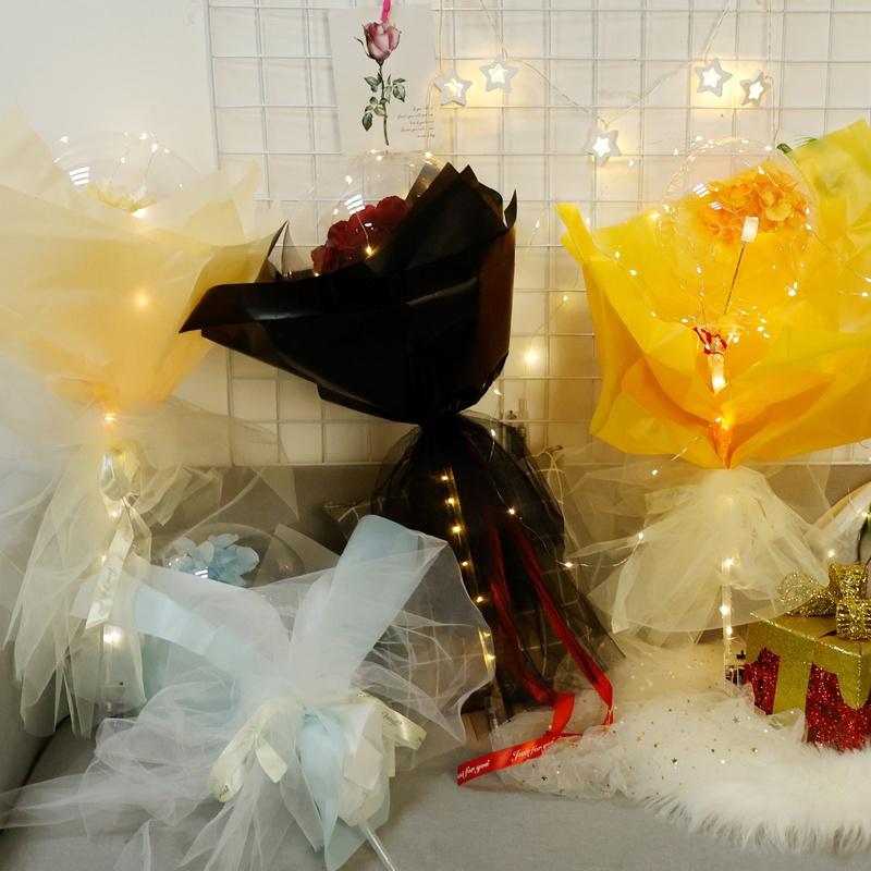 Bong Bóng Bobo Có Đèn LED Phát Sáng Độc Đáo Trang Trí Tiệc Cưới/ Tiệc Sinh Nhật