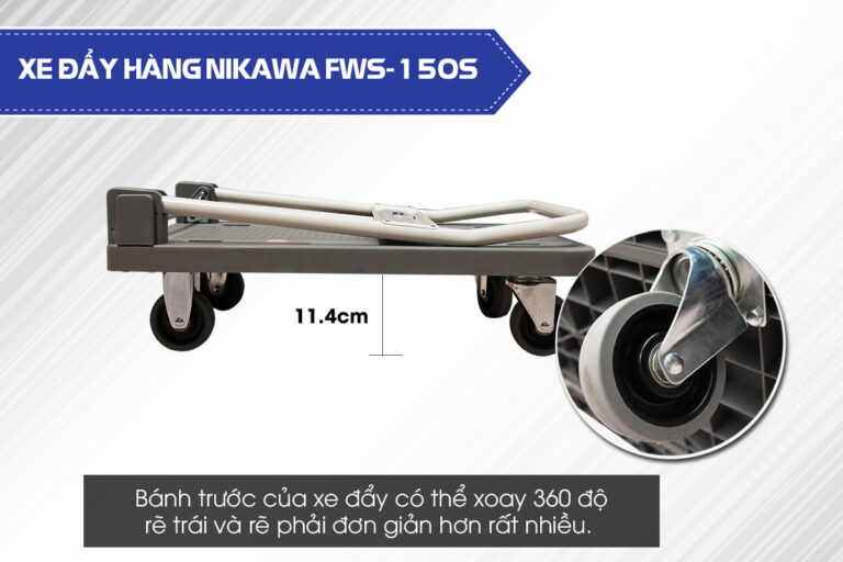 Xe đẩy hàng gấp gọn Nika.wa FWS-150S