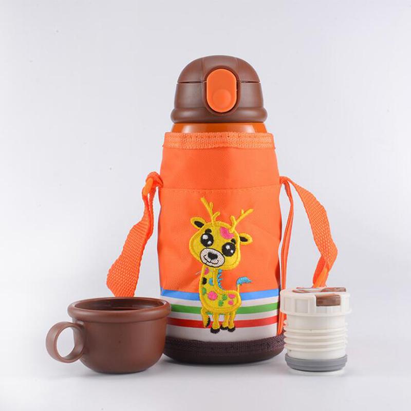 Trẻ Em Kawaii Cốc Bình Giữ Nhiệt Inox Di Động Hoạt Hình Cách Nhiệt Cốc Thuỷ Cung Bình Bình Nước Dễ Thương Cho Trẻ Em Quà Tặng