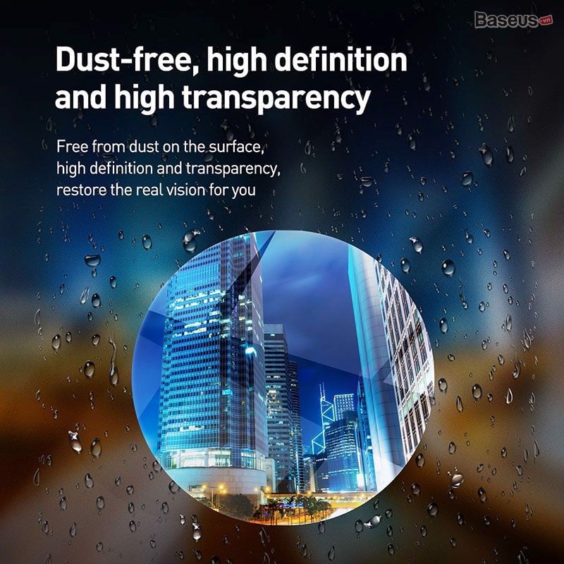 Film dán Nano chống nước mưa Baseus Rainproof Film 0.15mm dùng cho kính hậu xe ô tô SGFY-C- Hàng chính hãng