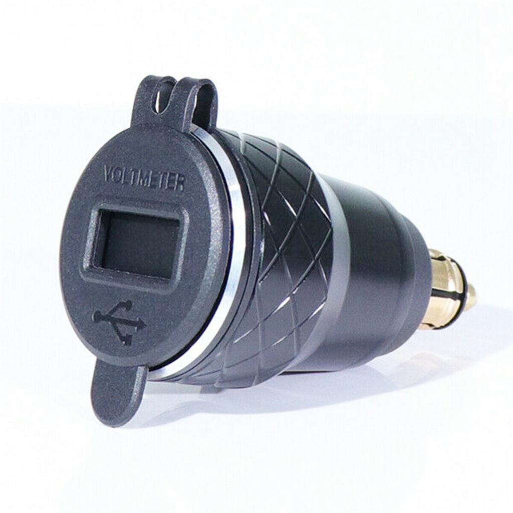 2.1A Voltage Display 2 USB Charger For Motorcycle