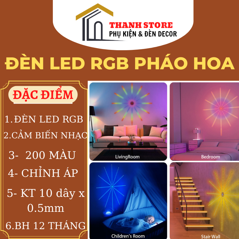 Đèn led chạy màu hình cánh hoa chỉnh APP trang trí trong nhà lễ tết noel sẵn hàng.