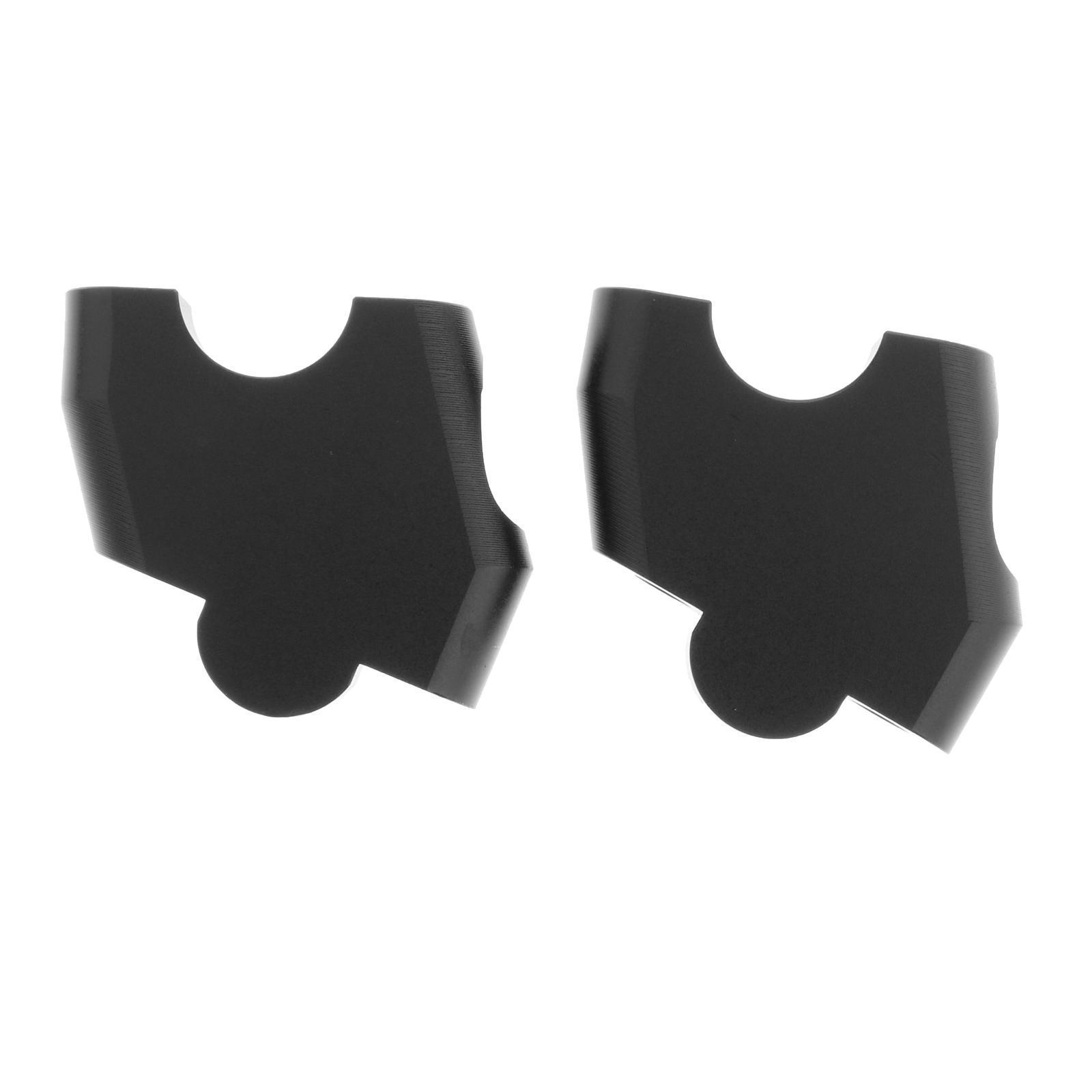 Motorcycle CNC Handlebar Riser Clamp Kit for Black