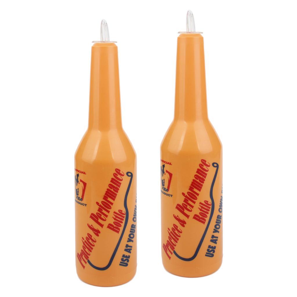 Bartender Practice Barmen Bottle Bar Pub Wine Cocktail Shaker Orange 2 pack