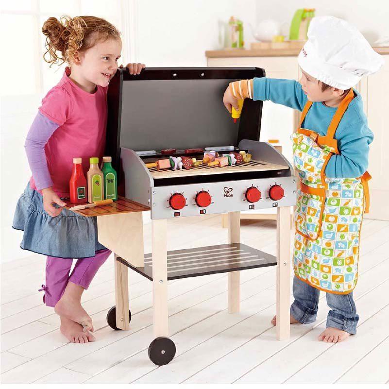 Đồ chơi gỗ Hape bộ dụng cụ nướng BBQ E3127A