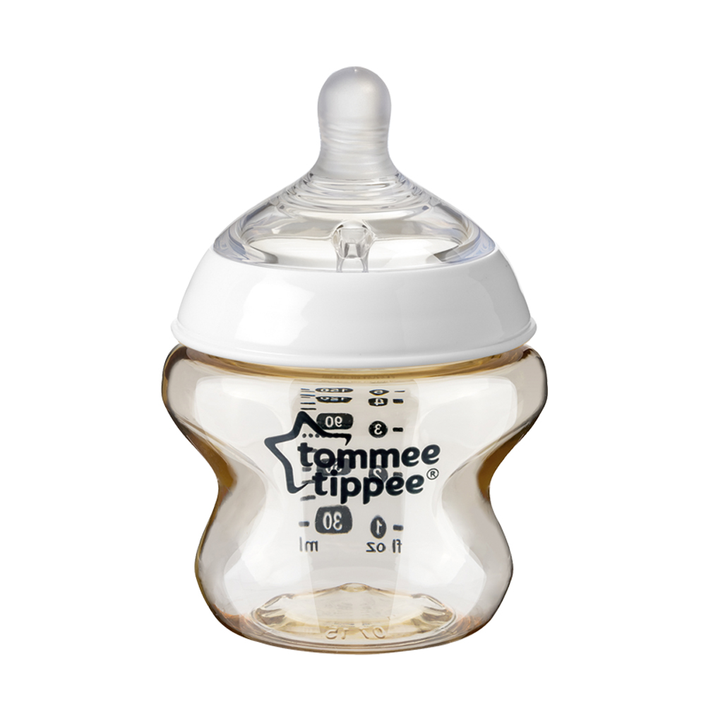 Bình sữa PPSU ty siêu mềm tự nhiên Tommee Tippee Closer to Nature 150ml, núm ty đi kèm 0-3 tháng