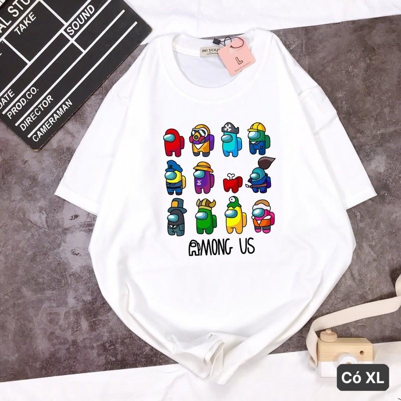 ÁO THUN UNISEX AMONG US 12 CON CỰC TREND SIZE M L XL