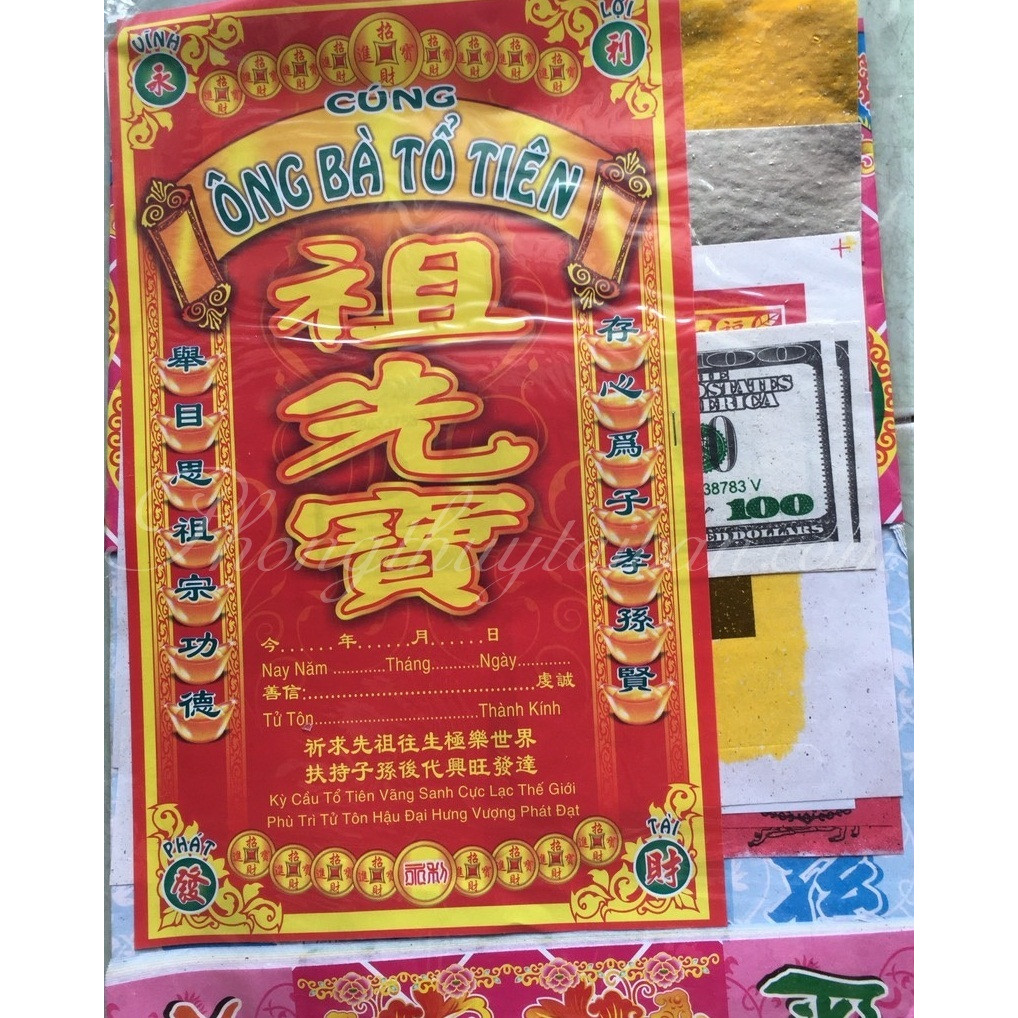 Giấy cúng Ông Bà tổ tiên,Giấy cúng Cửu huyền