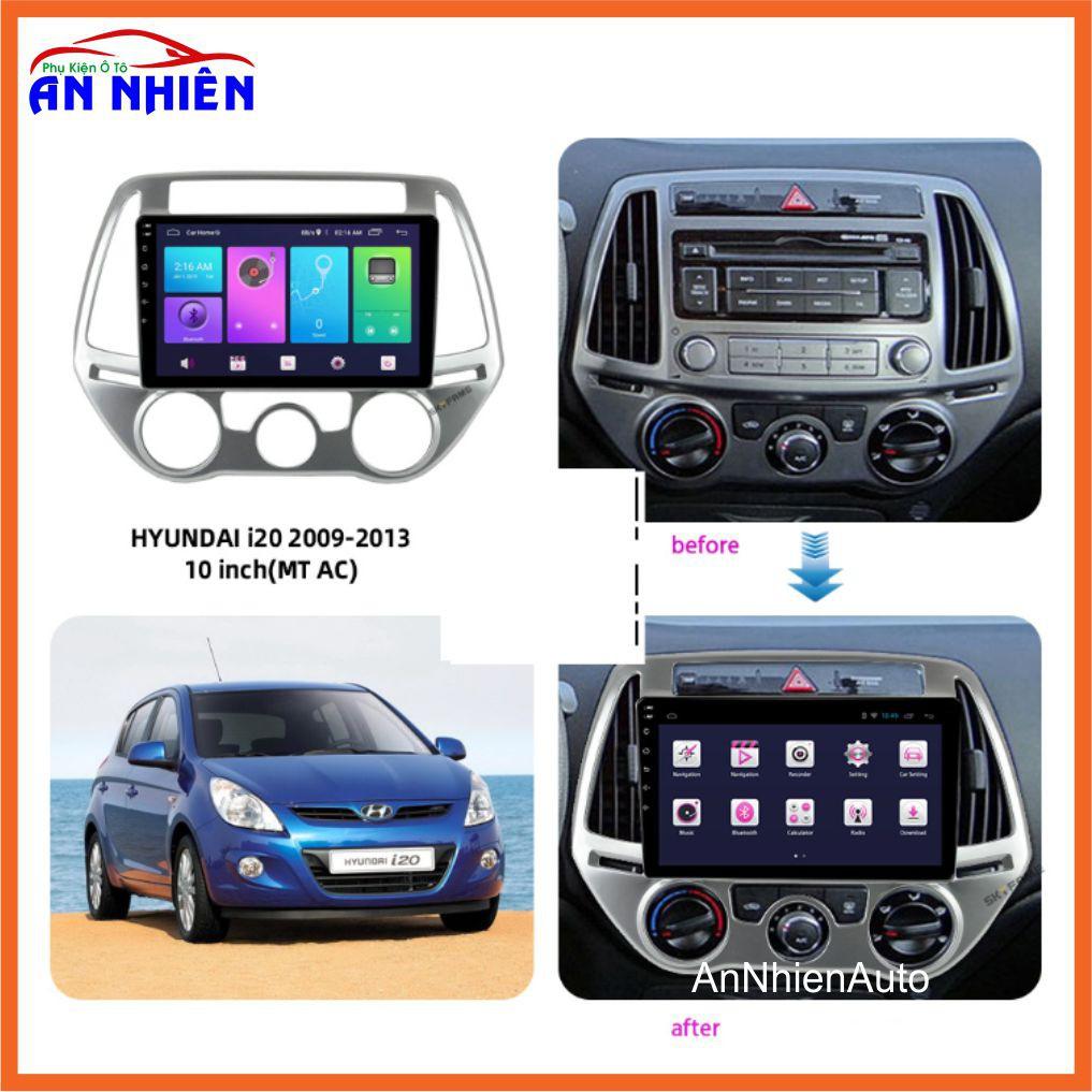 Màn Hình Android 9 inch Cho HYUNDAI I20 2012-2014 - Đầu DVD Chạy Android Kèm Mặt Dưỡng Giắc Zin Huyndai I20