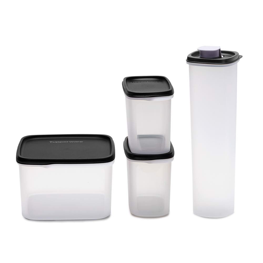 Bộ 4 Hộp Thực Phẩm Kệ Bếp Urban Kitchen Giúp Bảo Quản Thực Phẩm Khô Gọn Gàng Tiện Lợi
