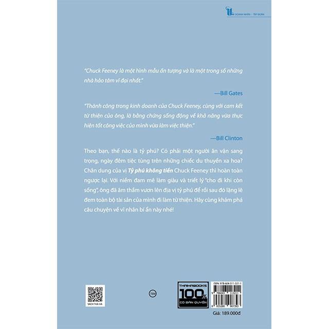 Sách - Tỷ phú không tiền - Chuck Feeney đã bí mật cho đi của cải như thế nào