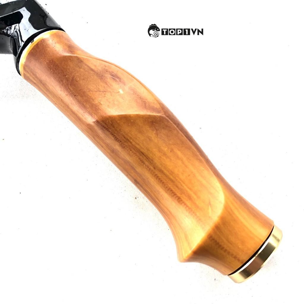 Cần Câu Lure Rút Gọn 55cm Cán Gỗ Cao Cấp