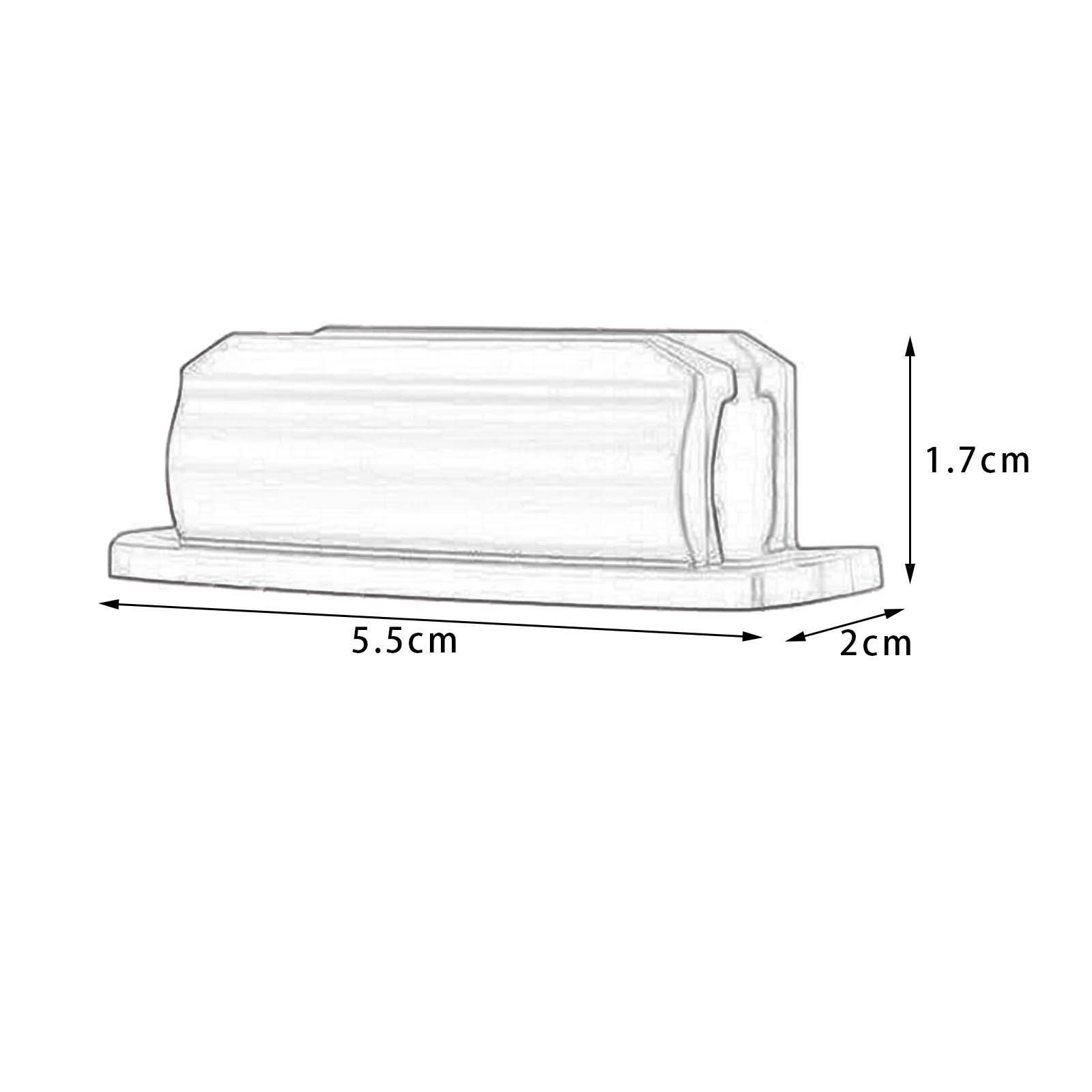 10x Sticky Silicone Pen Holder for Desk Marker Holder for Classroom and Teacher Pencil Clip for Clipboard Office for Car Desktop Accessories