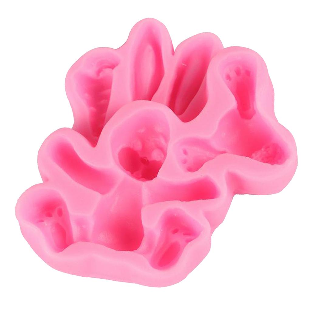 Silicone Fondant Cake Mould Cute Bunny Sugar Chocolate Mold Party Decoration