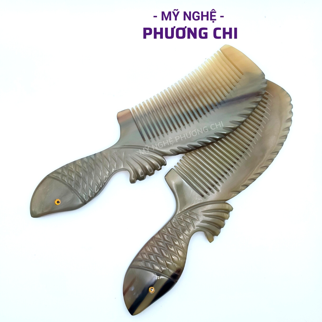 Lược Sừng Chuôi Cá Cao Cấp Làm Quà Tặng Đầy Ý Nghĩa | Mỹ Nghệ Phương Chi