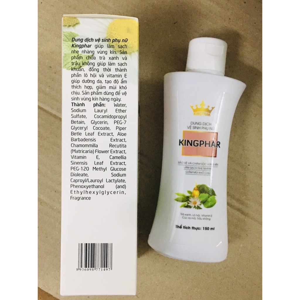 Dung dịch vệ sinh phụ nữ Kingphar , chai 150ml