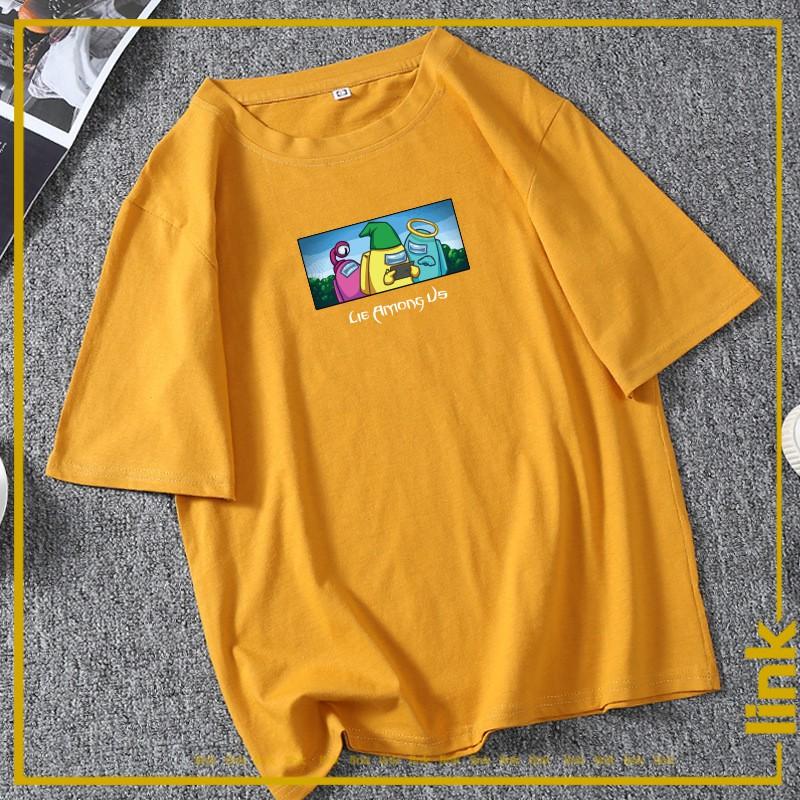 Áo LIE AMONG US tay lỡ dáng rộng unisex