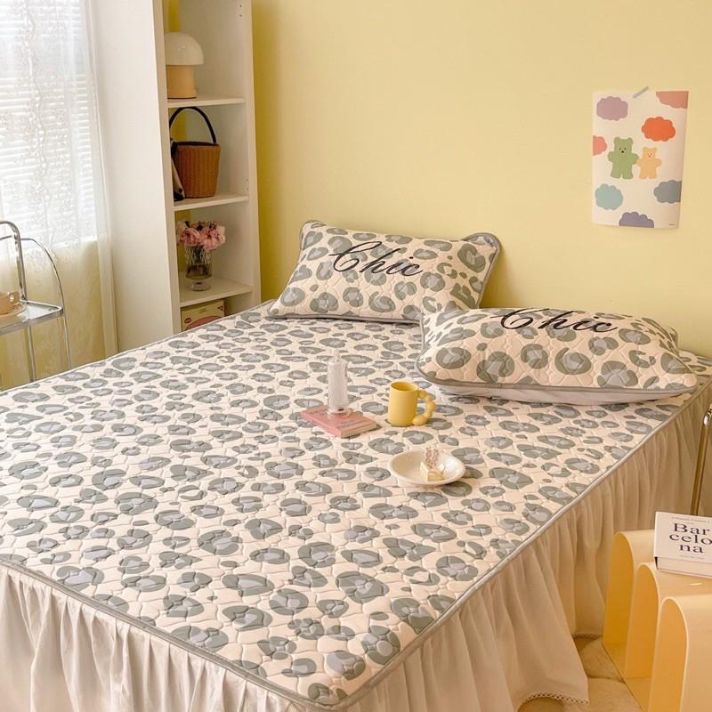 Chiếu Điều Hoà Tencel Cao Su Non Hàng Nhập Khẩu Cao Cấp 3 Món Da Beo