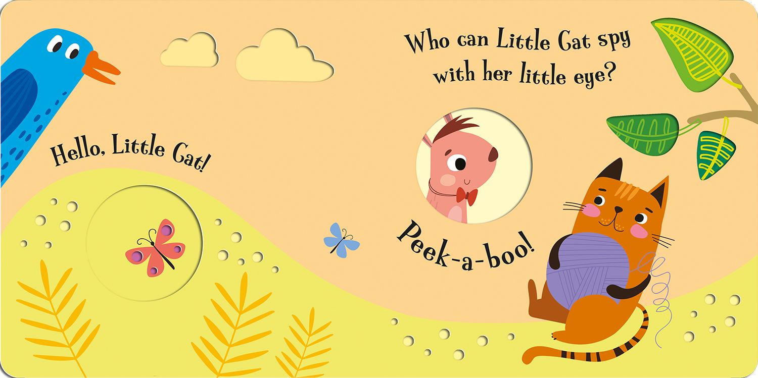 Sách sờ chạm - Cùng chơi trốn tìm với chú mèo nhỏ - Peek-a-boo Little Cat! (Touch and Trace)