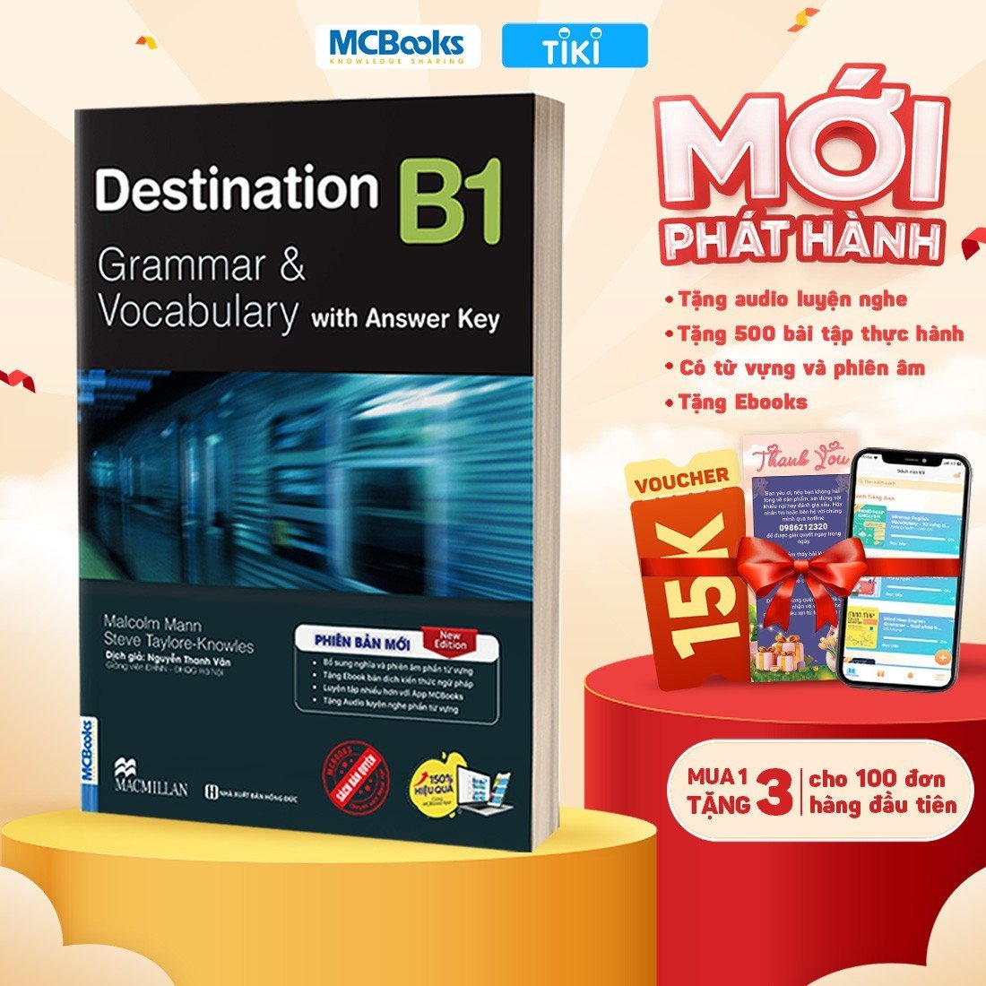 Sách Destination B1 &amp; B2 Grammar and Vocabulary Kèm Đáp Án Lẻ/Combo - MCBOOKS - BẢN QUYỀN