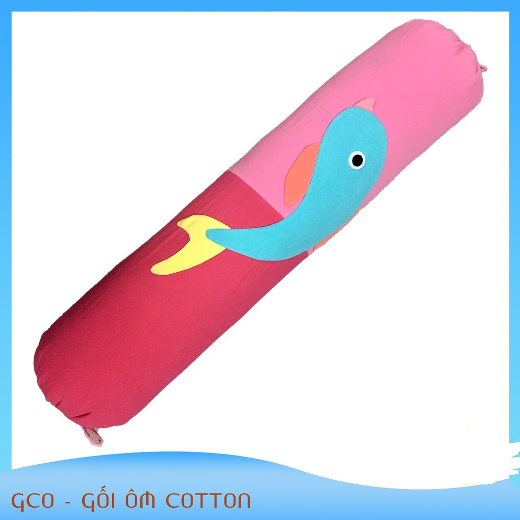 Gối ôm cotton xốp cho bé ( dài gối 80 cm) - gối ôm trẻ em