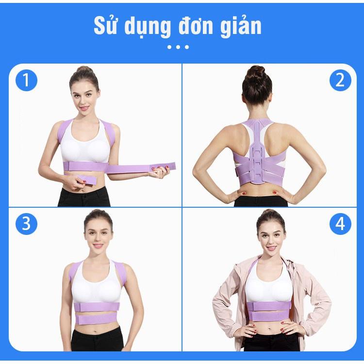 Đai Chống Gù Lưng Người LớnGiảm bớt áp lực lên cột sống và ngăn ngừa đau lưng và cổ, đẩy lùi các bệnh lý về cộ