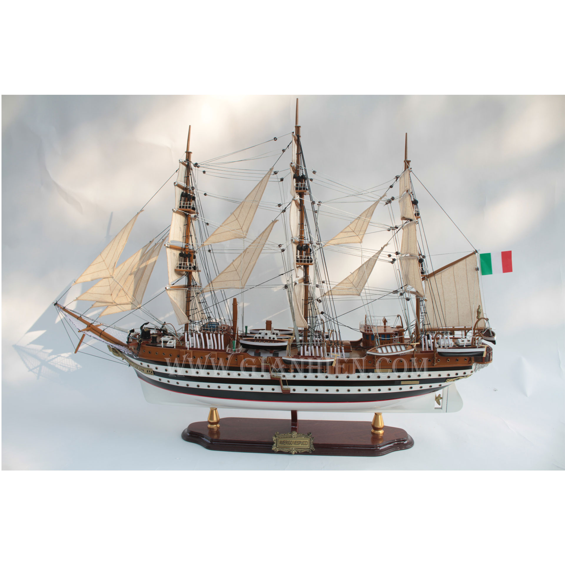 Mô hình Thuyền Cổ AMERIGO VESPUCCI 80CM (Giá xưởng)