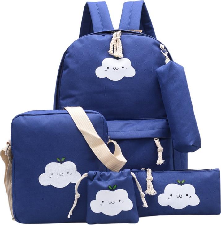Bộ Balo Nữ Thời Trang 5 Món Họa Tiết Đám Mây Cloudy