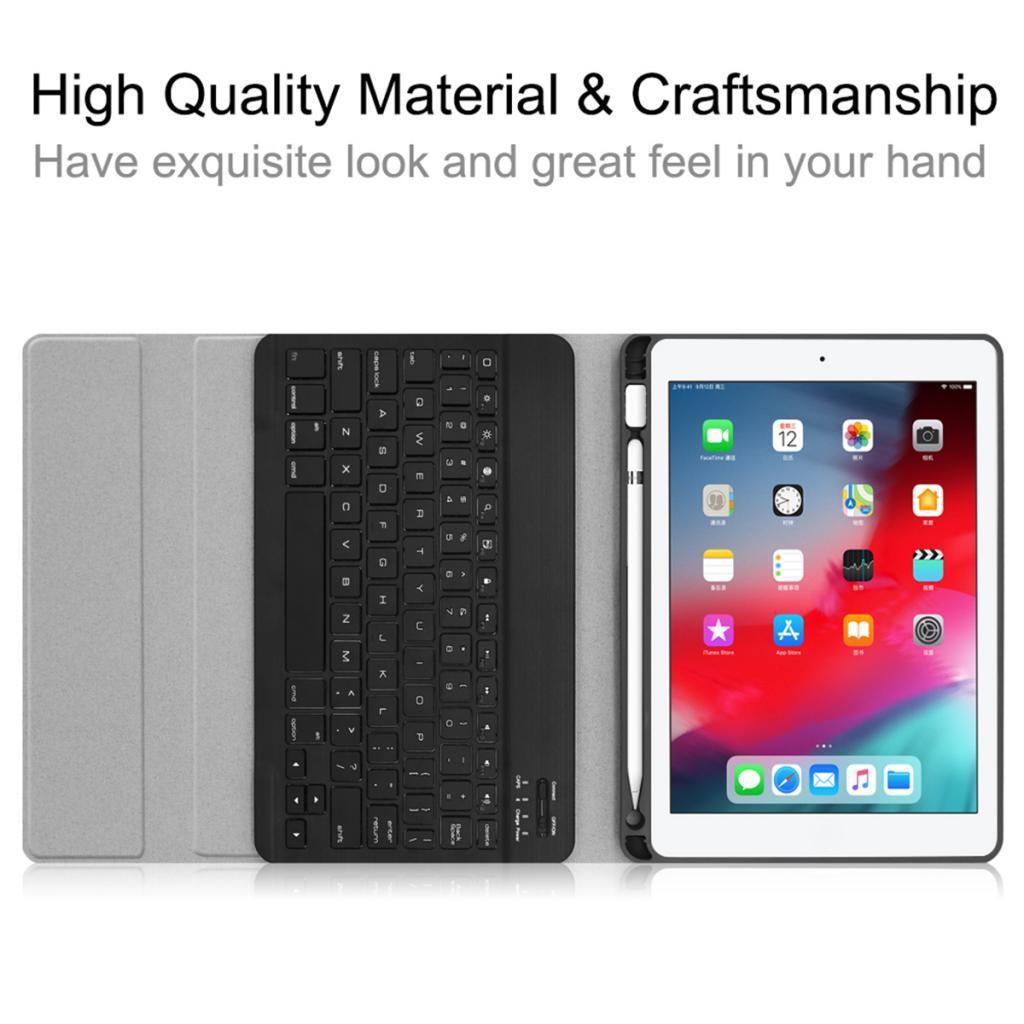 Soft TPU Back Protective Cover Detachable Wireless BT Keyboard