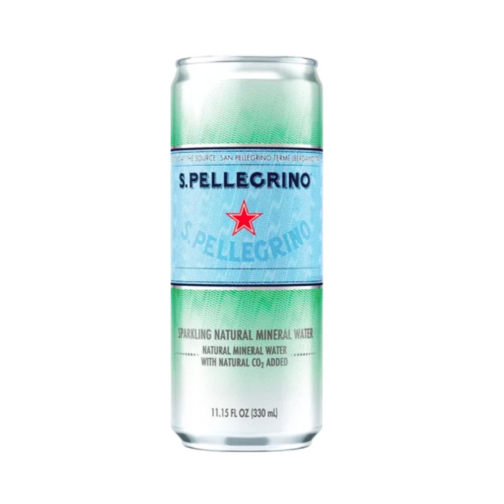 Nước Khoáng Có Gaz Lon 330ml - Sparkling Natural Mineral Water San Pellegrino