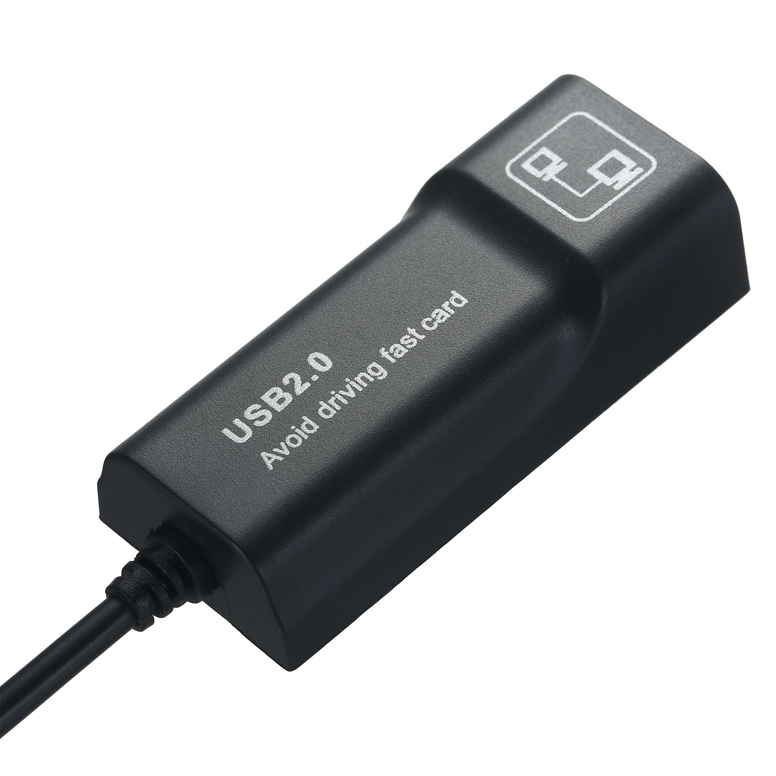 Bộ chuyển đổi Ethernet có dây USB2.0 đến RJ45 10/100 Mbps cho Máy tính để bàn máy tính xách tay Tương thích với Macbook / Samsung / Dell /