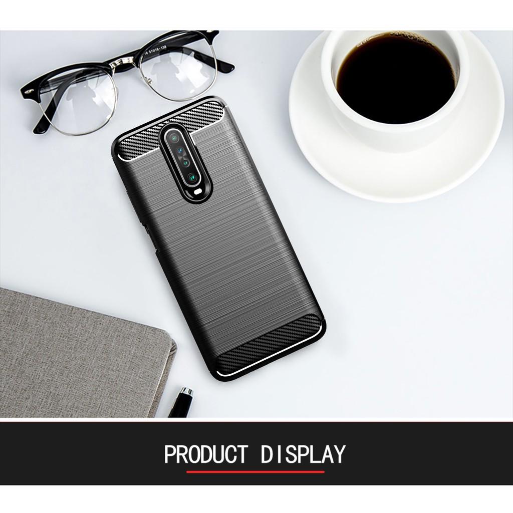 Ốp lưng cho Xiaomi Redmi K30 K30i Poco X2 dẻo carbone phay xước chống sốc chống vân tay