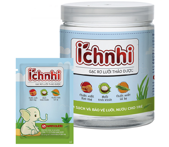 Gạc rơ lưỡi thảo dược Ích Nhi