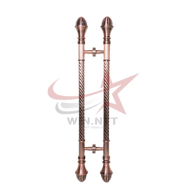 Tay Nắm Cửa Kính Cường Lực, Cửa Nhôm - Tay Đồng Đỏ Đầu Bóng