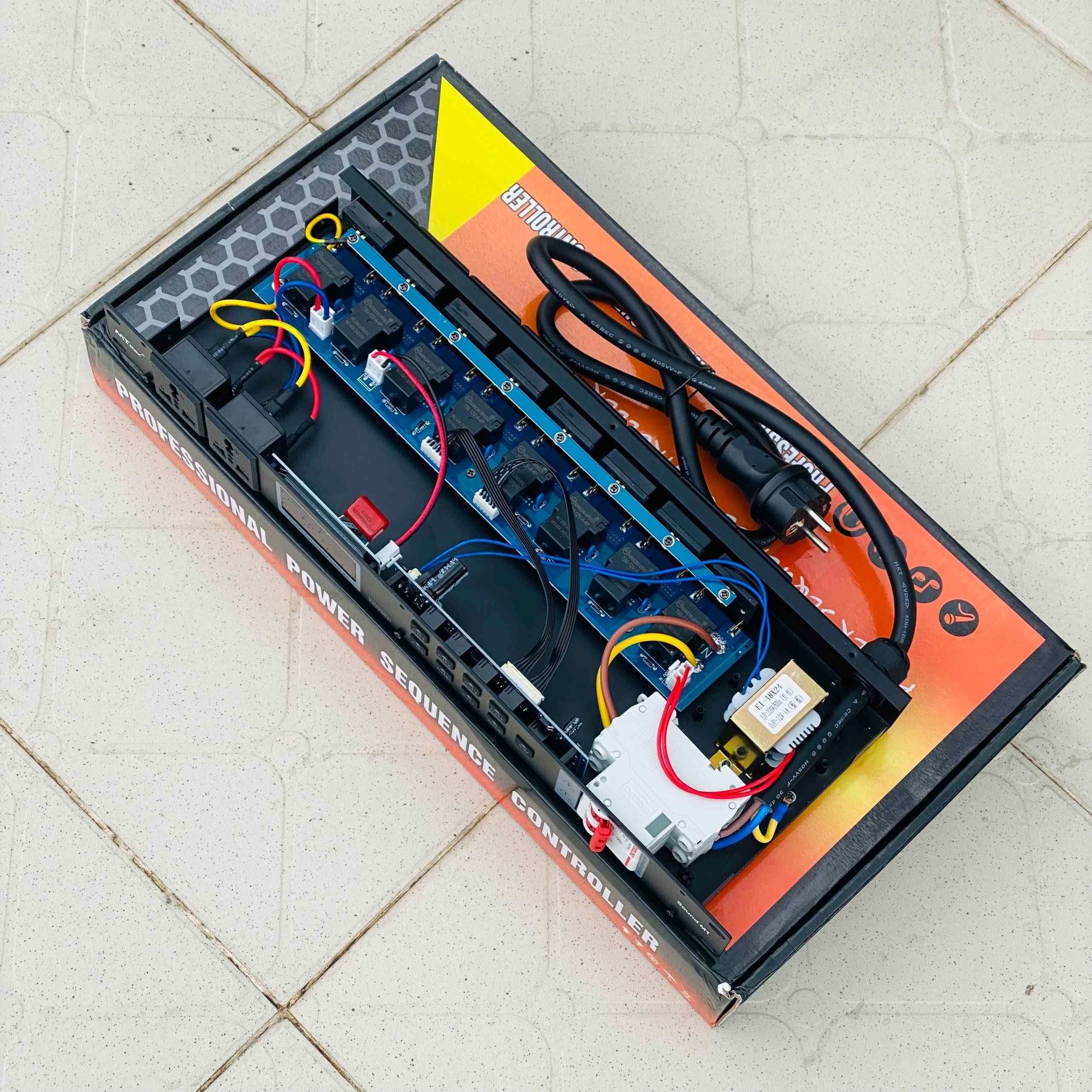 Quản Lý Nguồn MTMAX Sound M1 – 8 Kênh Có Màn Hình Led Bảo Vệ An Toàn Dàn Âm Thanh Và Các Thiết Bị Điện