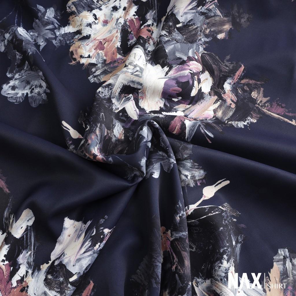 [NAX31] Áo sơ mi họa tiết cho nam tay ngắn, form Relaxed fit, lụa Ý không nhăn - Design by NAX