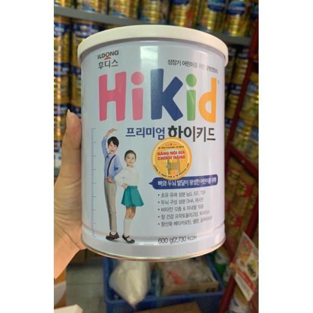 Sữa Hikid Premium 600g hàng nội địa chính hãng