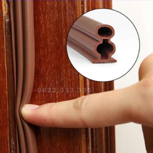 Gioăng dán cánh cửa loại cao cấp siêu dính type D 2 lớp dày 10-15mm, ron cửa chuyên dụng